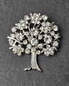 MayTree Brosche "Lucky Tree ", brillant mit Strass