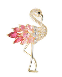 MayTree Brosche "Flamingo", rosa