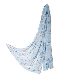 leichter Chiffonschal Damen Millefleurs 70x180, Frühling Sommer ganzjährig